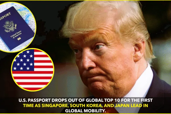 U.S. Passport Loses Power, Falls Out of Global Top 10 U.S. Passport Loses Power, Falls Out of Global Top 10