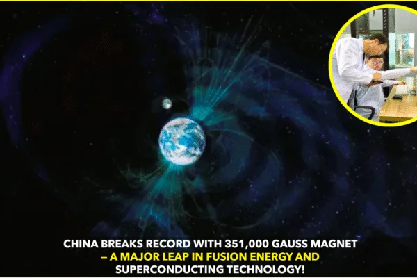 China Sets Record With Powerful 351,000 Gauss Magnet China Sets Record With Powerful 351,000 Gauss Magnet