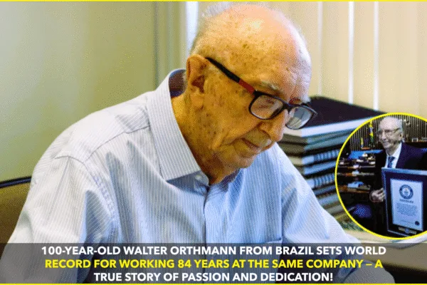 Walter Orthmann Sets Guinness World Record for Longest Career — 84 Years of Dedication Walter Orthmann Sets Guinness World Record for Longest Career — 84 Years of Dedication