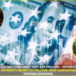 U.S. DEBT HITS $38 TRILLION — A NEW RECORD HIGH U.S. DEBT HITS $38 TRILLION — A NEW RECORD HIGH