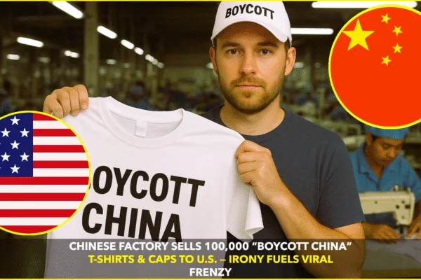 China-made “Boycott China” Merch Sells 100,000 Units China-made “Boycott China” Merch Sells 100,000 Units