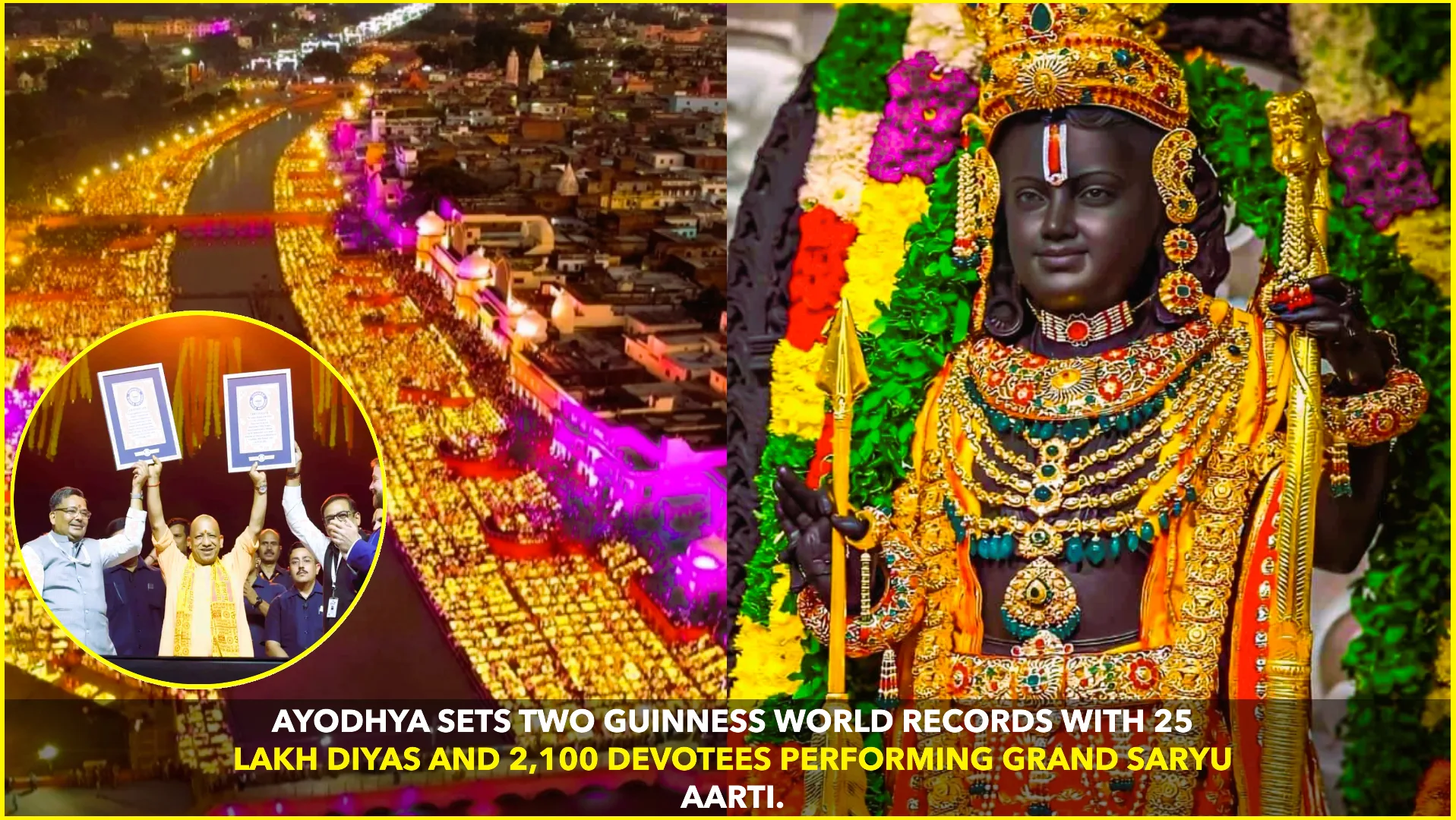 AYODHYA SHINES: TWO GUINNESS RECORDS AT DEEPOTSAV