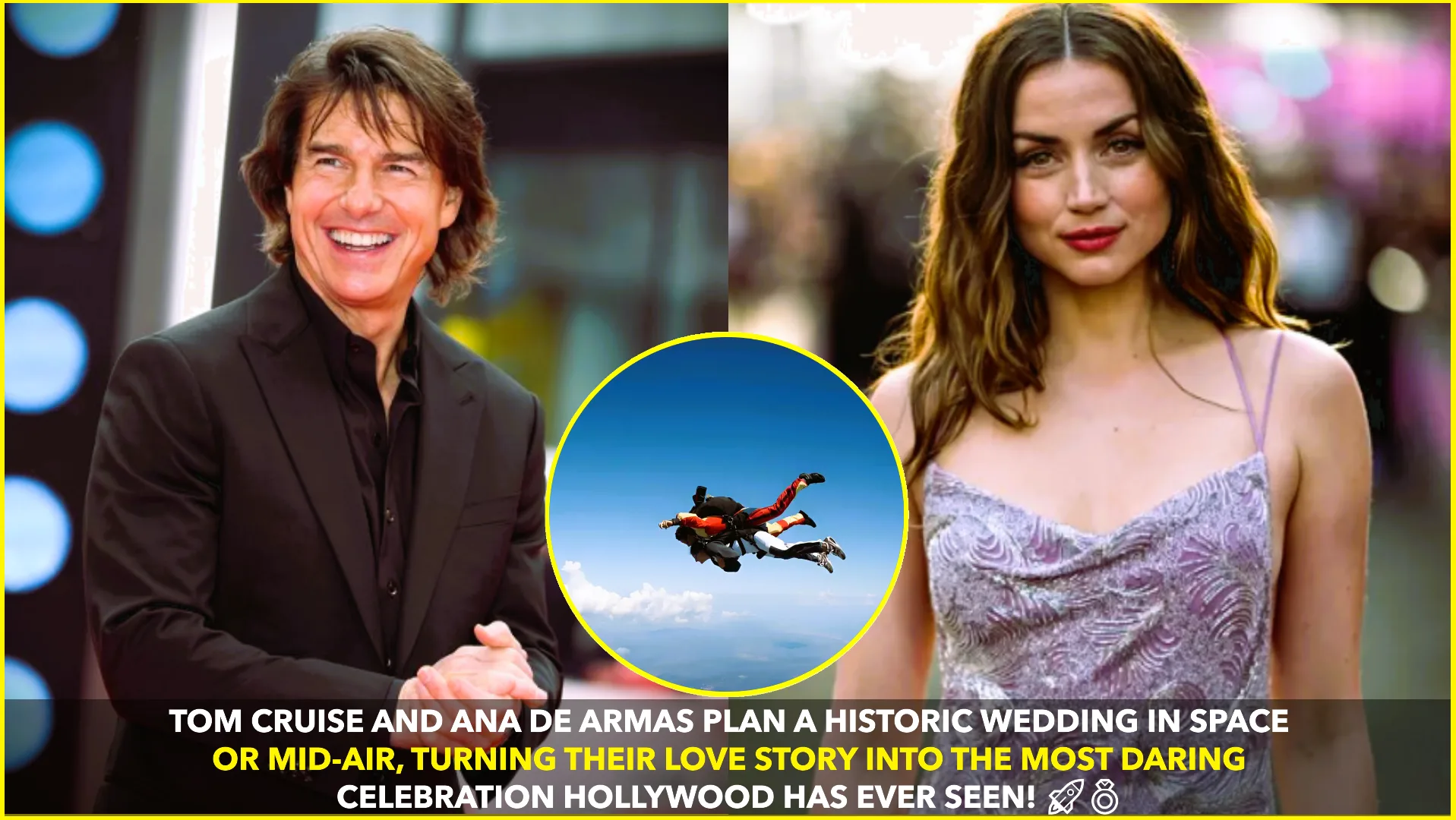 Tom & Ana’s Legendary Wedding: Space or Skydive?