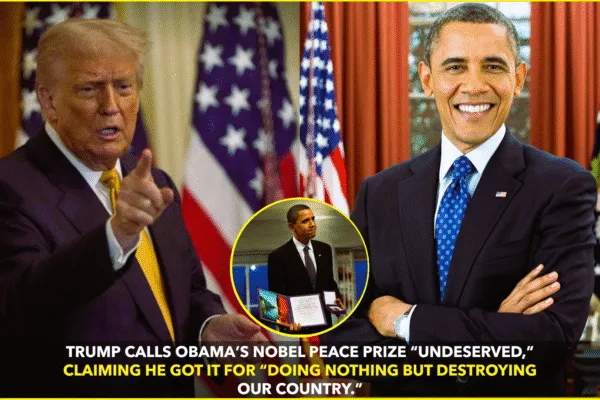 Trump Slams Obama’s Nobel Peace Prize as “Undeserved” Trump Slams Obama’s Nobel Peace Prize as “Undeserved”