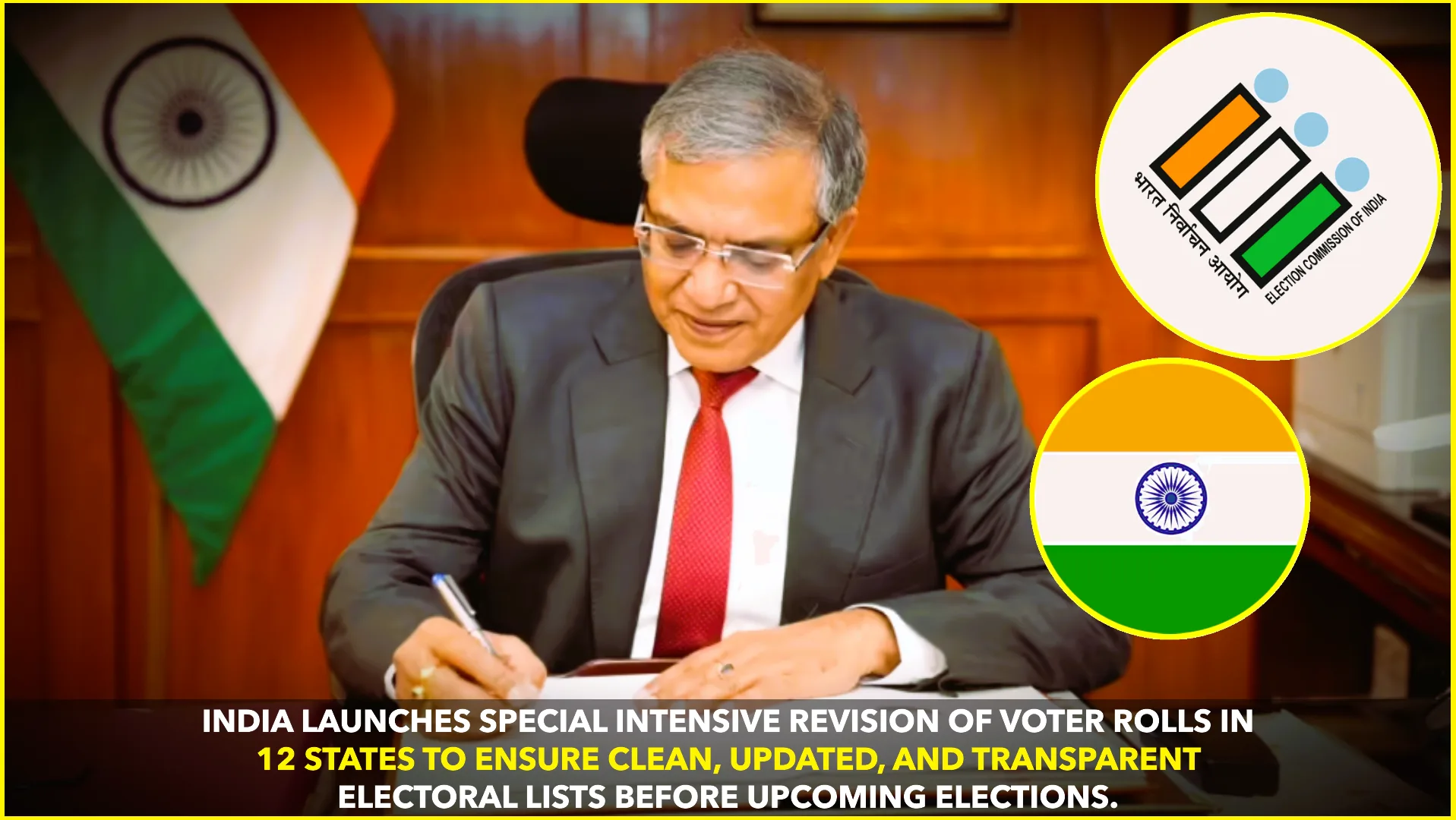 India launches Special Intensive Revision of voter rolls across 12 states